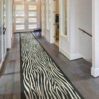 runrug Hallway Carpet Runner Rug - Soft & Comfy, 9mm - 'Savannah' in Black | Size: 70 cm x 150 cm