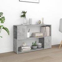 Berkfield Home Book Cabinet Concrete Grey 100x24x63 cm Engineered Wood | Size: 100 x 24 x 63 cm