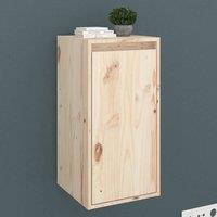 Berkfield Home Wall Cabinet 30x30x60 cm Solid Wood Pine in Brown | Size: 30 x 30 x 60 cm