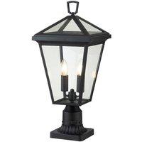 Netlighting Hinkley Alford Place Outdoor Pedestal Light Museum Black IP44