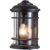 Netlighting Feiss Lighthouse Outdoor Wall Lantern Textured Black IP44