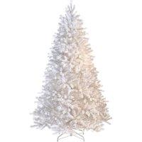 Shatchi 10FT Prelit White Alaskan Pine Christmas Tree Warm White LEDs