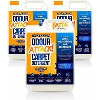 ProKleen Odour Attack Pet Carpet Cleaner Shampoo - Citrus Fragrance - 3 x 5L in Clear