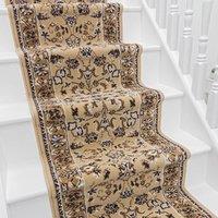runrug Stair Runner Carpet for Staircases - Soft & Comfy, 9mm - 'Traditional' in Beige | Size: 60 cm x 600 cm