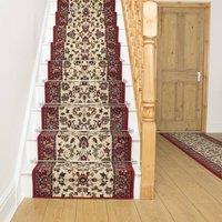 runrug Stair Runner Carpet for Staircases - Soft & Comfy, 9mm - 'Persian' in Cream | Size: 70 cm x 480 cm