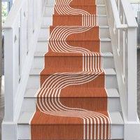 runrug Stair Runner Carpet - Reversible & Durable, 2mm - 'Tequila Sunrise' in Terracotta | Size: 60 cm x 720 cm