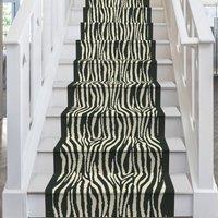 runrug Stair Runner Carpet for Staircases - Soft & Comfy, 9mm - 'Savannah' in Black | Size: 70 cm x 600 cm