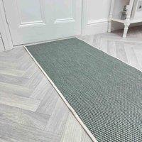 runrug Carpet Runner Rug - Indoor/Outdoor, Reversible, 2mm - 'Coastal' in Green | Size: 60 cm x 390 cm