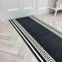 runrug Hallway Carpet Runner Rug - Soft & Comfy, 9mm - 'Key' in Dark Grey | Size: 70 cm x 330 cm