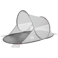 Berkfield Home Beach Tent Grey Pop-up Waterproof