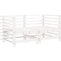 Berkfield Home Garden Corner Sofas 2 pcs White Solid Wood Pine