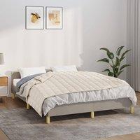 Berkfield Home Weighted Blanket Light Cream 150x200 cm 7 kg Fabric