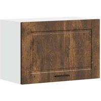Berkfield Home Kitchen Wall Cabinet Porto Smoked Oak Engineered Wood in Brown