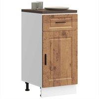 Berkfield Home Kitchen Base Cabinet Porto Old Wood Engineered Wood in Brown