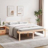Berkfield Home Bed Frame 160x200 cm Solid Wood Pine in Brown