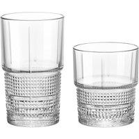 Bormioli Rocco 12 Piece Bartender Novecento Glassware Set in Clear