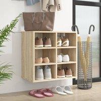 Berkfield Home Shoe Cabinet Sonoma Oak 52.5x30x50 cm in Light Oak