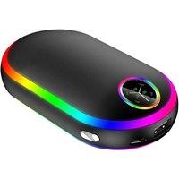 EONLION Rechargeable Hand Warmer USB Heater Power Bank Electric Pocket Warmers in Black