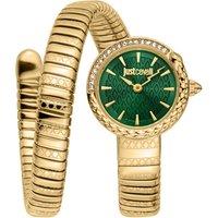 Just Cavalli Women's JC1L301M0035 Cerchio Snake Analog Watch for Women in Gold