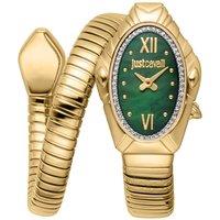 Just Cavalli Women's Snake 316L Stainless Steel Gold Dial Watch