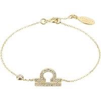 Latelita Women's Zodiac Horoscope Star Sign Bracelet Libra in Gold