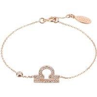 Latelita Women's Zodiac Horoscope Star Sign Bracelet Libra in Rose Gold
