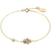 Latelita Women's Hamsa Hand Bracelet in Gold