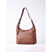 Lakeland Leather Women's 'Newby' Leather Hobo Shoulder Bag in Tan