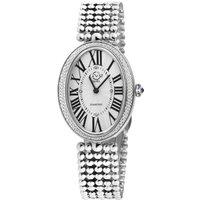 GV2 Women's Piazza Navona, Swiss Quartz Watch, White Dial, 316L Stainless Steel, & Sapphire Crystal in Silver