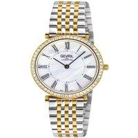 Gevril Steinway Women's Diamond SS Case MOP White Dial TT 316L SIPYG Watch