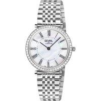 Gevril Women's Steinway, Swiss Quartz Watch, White MOP Dial, 316L Stainless Steel, & Sapphire Crystal in Silver