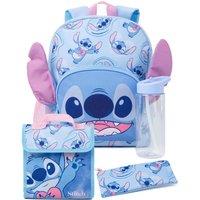 Disney 4 Piece Backpack Set | Unisex Kids Purple | Official Merch in Blue