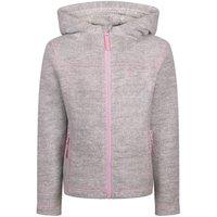 Trespass Girl's Shawna Fleece Full Zip Hoodie in White | Size: 2-3 Years