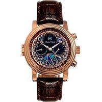 Heritor Automatic Men's Legacy Leather-Band Watch with Day & Date in Brown