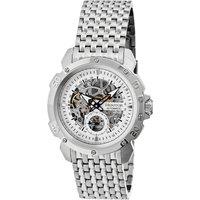 Heritor Automatic Men's Conrad Skeleton Bracelet Watch in Silver