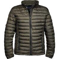 TEE JAYS Men's Zepelin Padded Jacket in Dark Olive | Size: 2XL