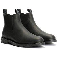 TOWER LONDON Men's Mens Armour Leather Chukka Boots in Black | Size: 10