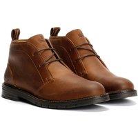 TOWER LONDON Men's Mens Armour Leather Chukka Boots in Brown | Size: 11