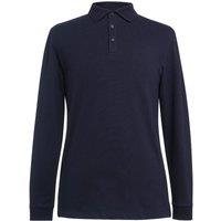Brook Taverner Men's Frederick Long-Sleeved Polo Shirt in Navy | Size: XL