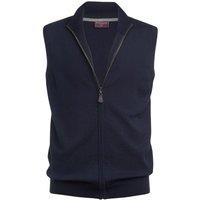 Brook Taverner Men's Lincoln Cotton Blend Knitted Gilet in Charcoal | Size: Small