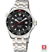 Gevril Men's Hudson Yards Swiss Automatic Diver w/ Sellita SW200, Blue Dial, Ceramic Bezel, Helium Valve, Sapphire Crystal Front & Back, 200M Water