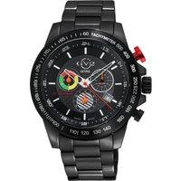 GV2 Men's Scuderia, Swiss Quartz Watch, Black Dial, 316L Stainless steel, Sapphire Crystal, & Chronograph