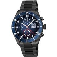Gevril Men's Yorkville Chronograph, Swiss Automatic Diver, Blue Dial, Unidirectional Rotating bezel Bezel, Stainless Steel, Sapphire Crystal, & 20