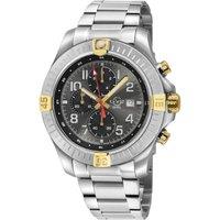 GV2 Men's T38, Swiss Quartz Watch, Gray Dial, 316L Stainless Steel, & Sapphire Crystal in Silver