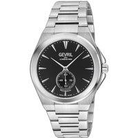 Gevril Men's Montauk, Swiss Quartz Watch, Black Dial, 316L Stainless Steel, & Sapphire Crystal in Silver