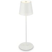 BRILONER White 2.6W Rechargeable LED Table Lamp