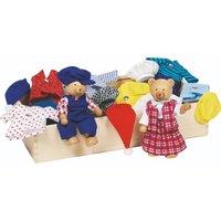 Goki Flexible Puppets - Bear Dress-Up Box, Benna & Bennoh | Size: 1 Pack