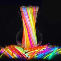 Shatchi 400 Glowsticks in Mixed Colors & 200 Bracelet Connectors - Add Vibrancy to Your Events