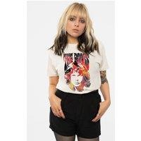 Doors Jim Face Fire T-Shirt in Natural | Size: XL