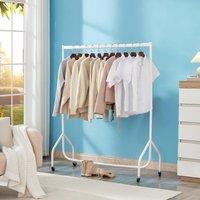 House of Home 4ft White Heavy Duty Clothes Rail Metal Garment Rack Hanging Clothing